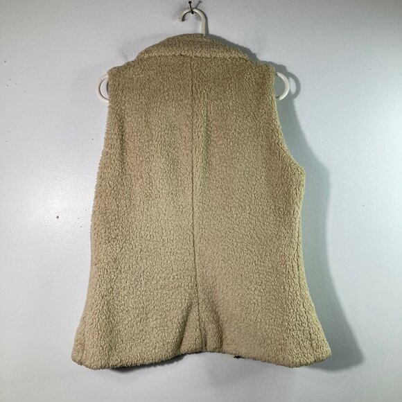 Womens Patagonia Reversible Los Gatos Vest Cream Brown L - Picture 2 of 6